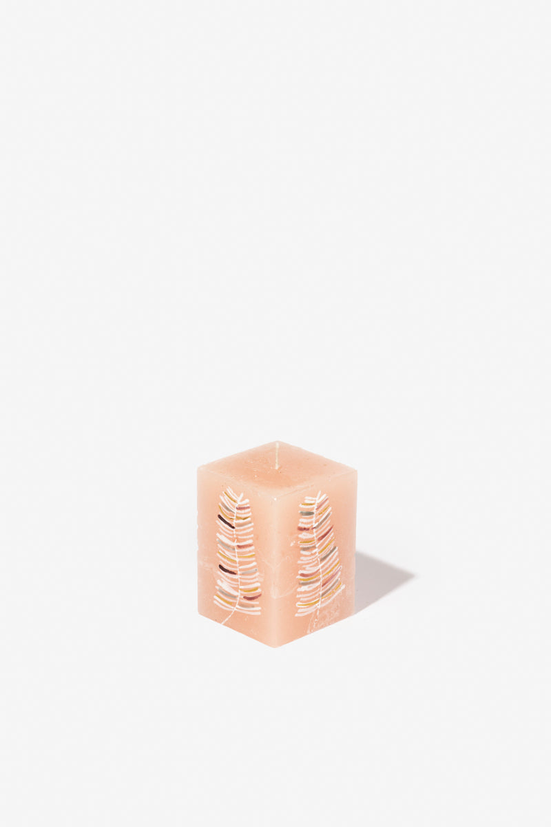 Frost Painted Cube Candle - Fynbos