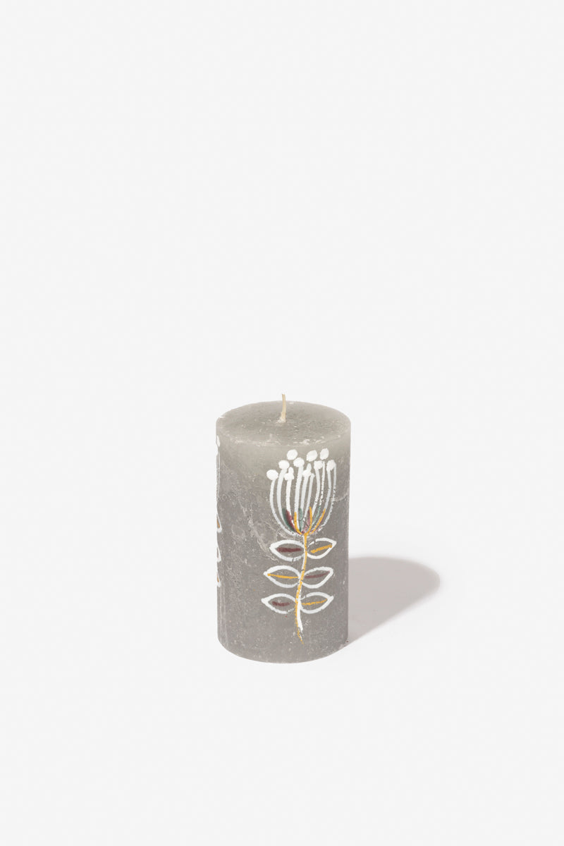 Frost Painted Pillar Candle - Fynbos