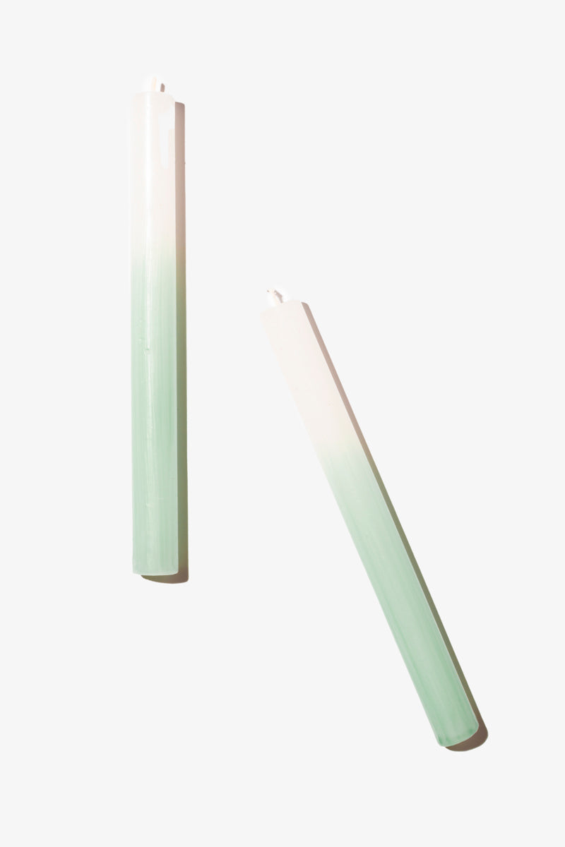 Hand Painted Dinner Candle Pair - Fun Ombre