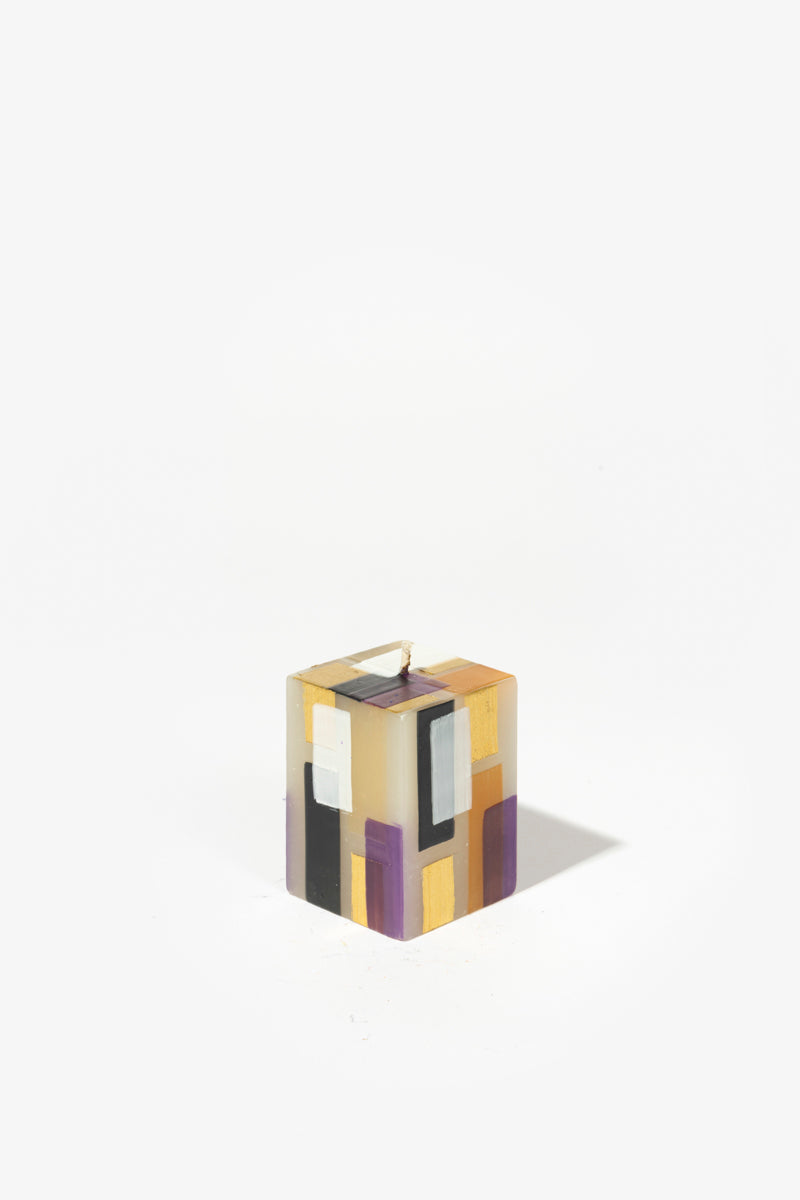 Hand Painted Cube Candle - KLIMT