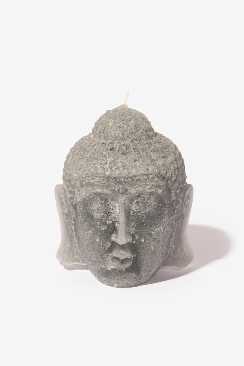 Figurine Buddha Head - Grey