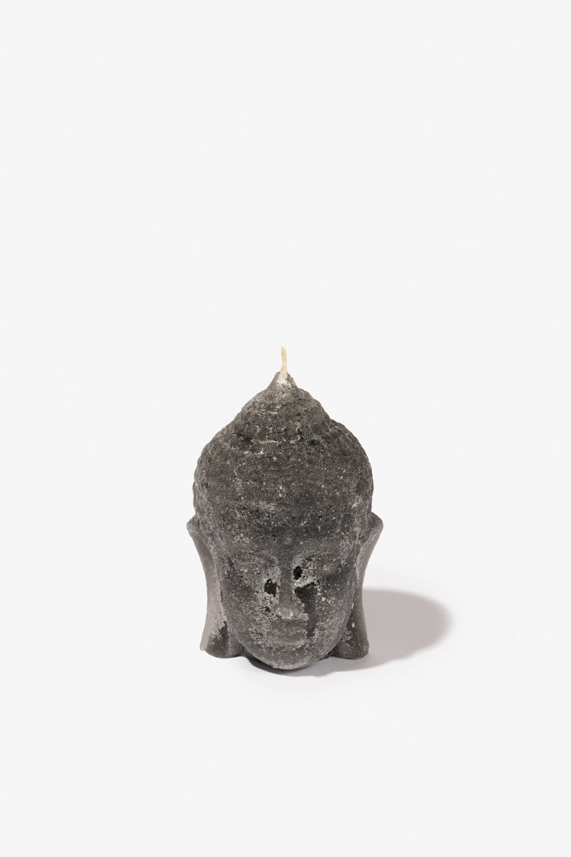 Figurine Buddha Head - Charcoal