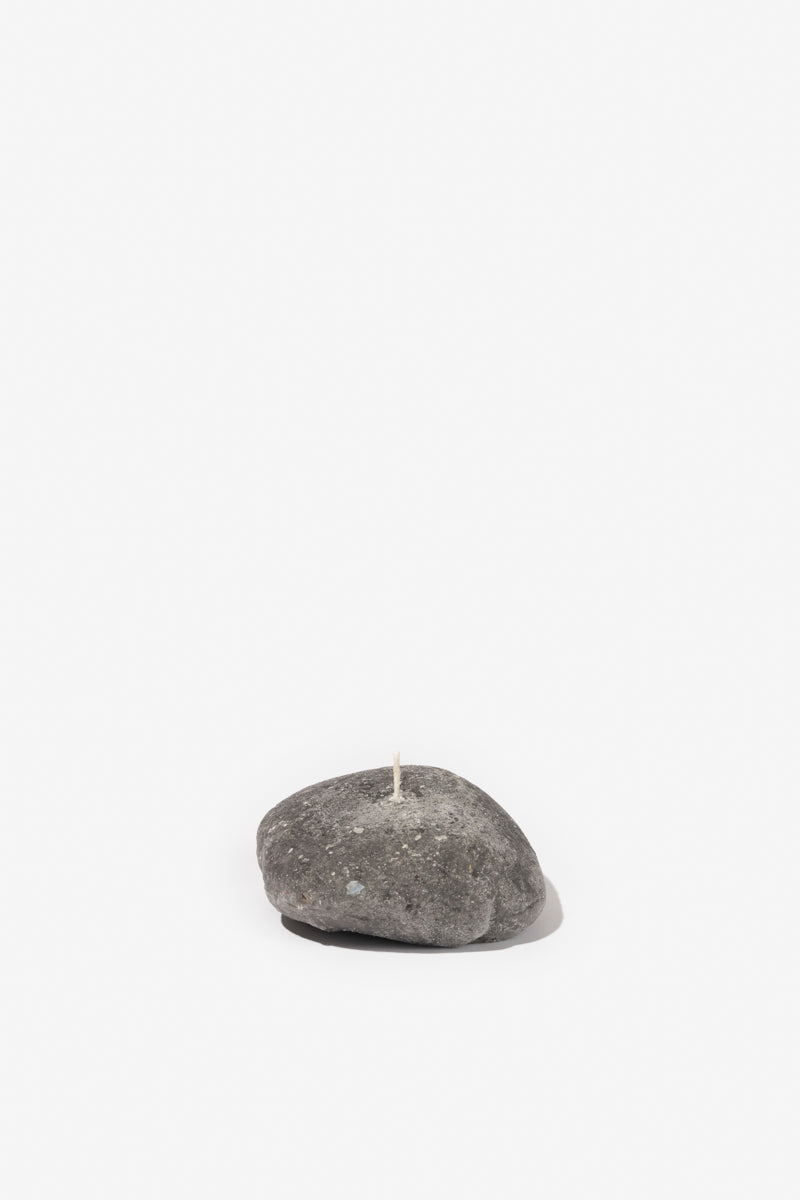 Figurine River Stone #4 - Charcoal