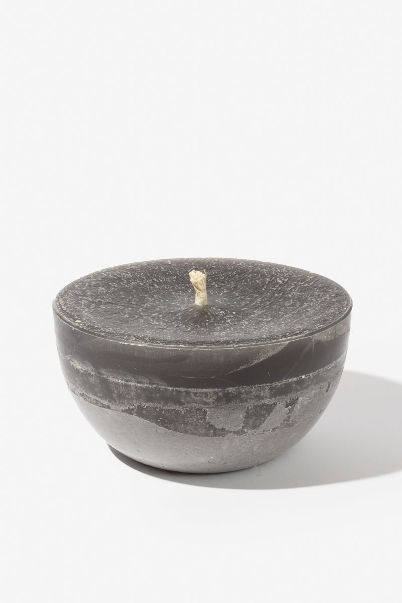 Plain Frost Outdoor Candle Bowl - Charcoal