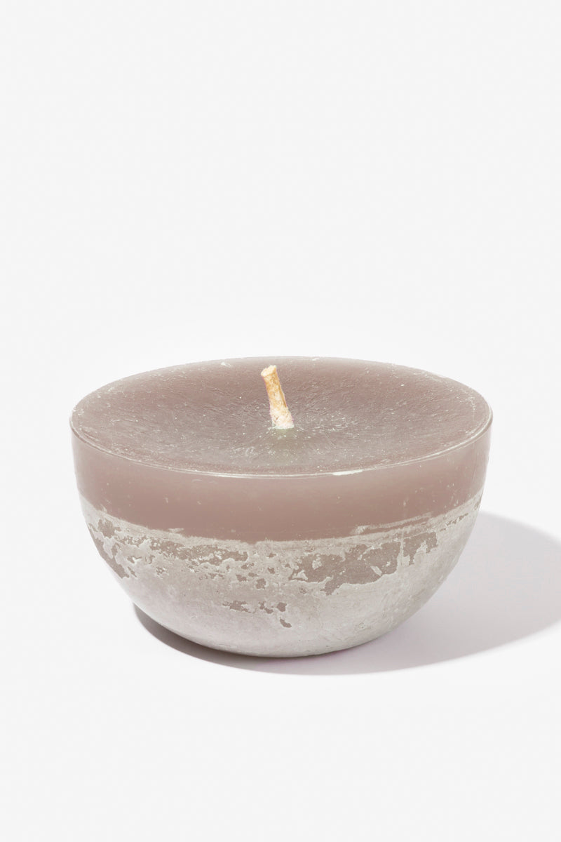Plain Frost Outdoor Candle Bowl - Mushroom