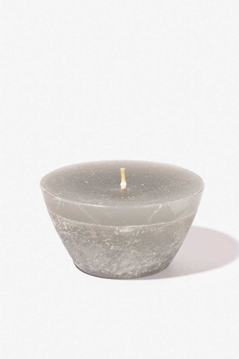 Plain Frost Outdoor Candle Bowl - Grey