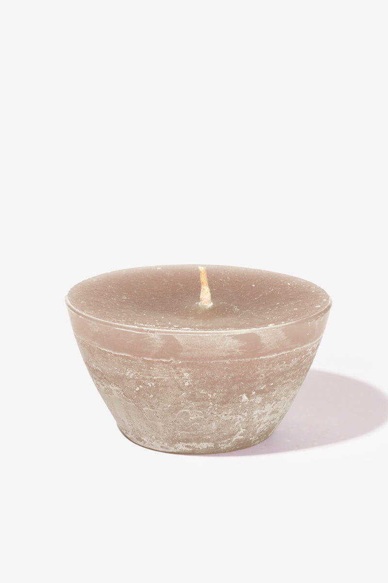 Plain Frost Outdoor Candle Bowl - Mushroom