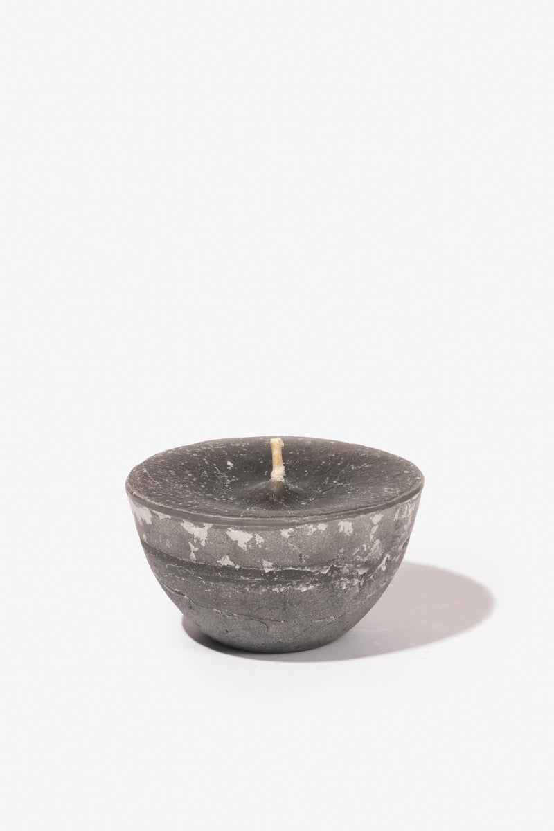 Plain Frost Outdoor Candle Bowl - Charcoal