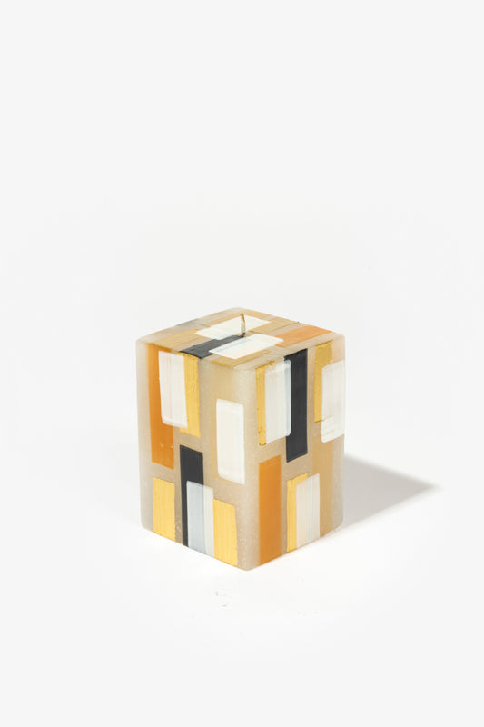 Hand Painted Cube Candle - KLIMT