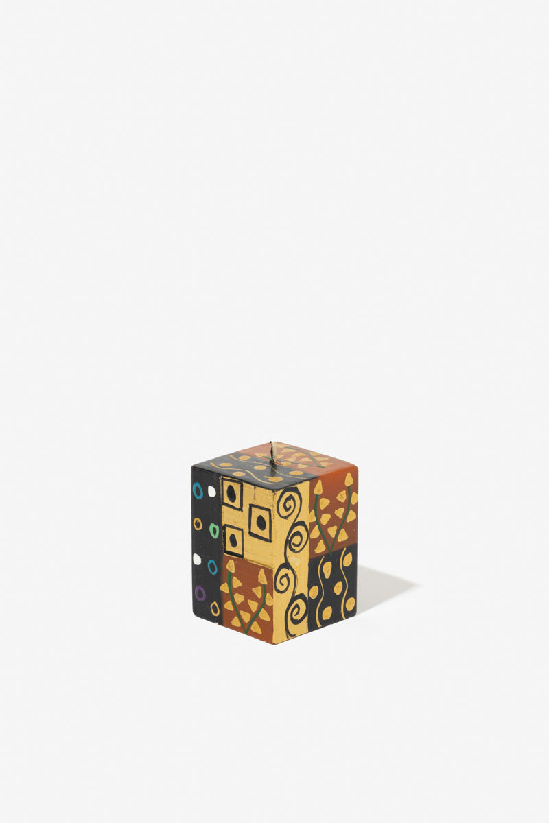 Hand Painted Cube Candle - Ukukhanya Earth