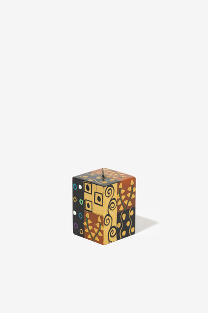 Hand Painted Cube Candle - Ukukhanya Earth