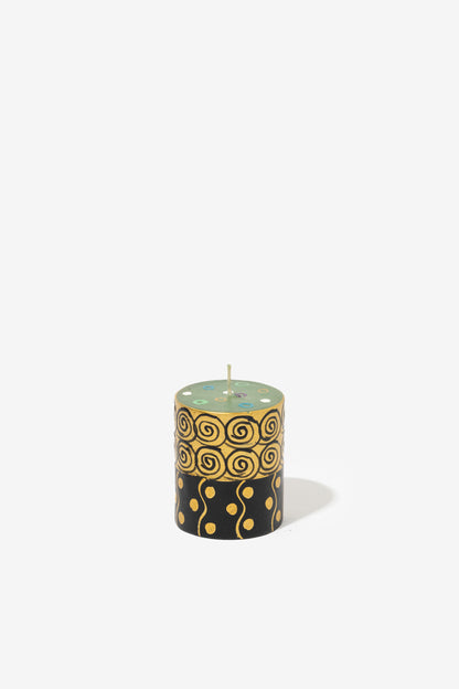 Hand Painted Pillar Candle - Ukukhanya Earth