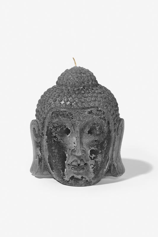 Figurine Buddha Head - Charcoal