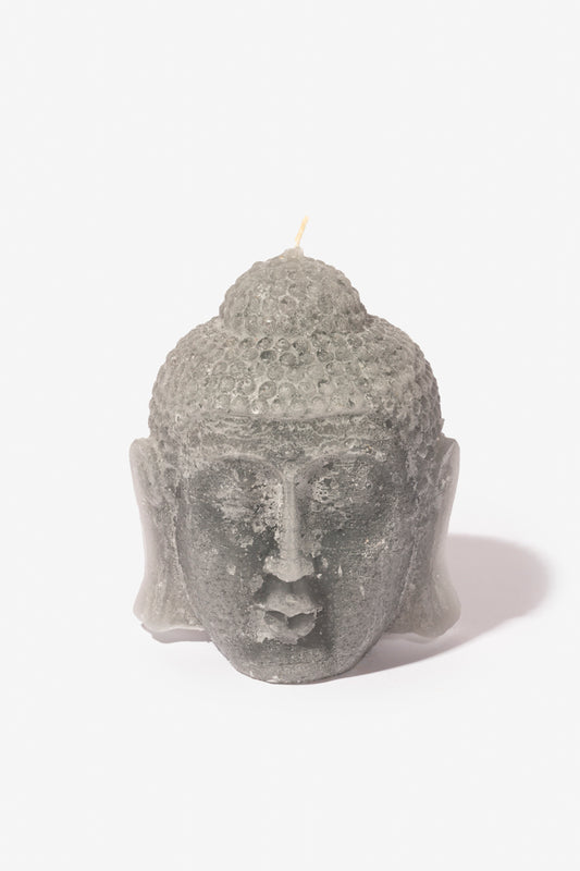 Figurine Buddha Head - Grey