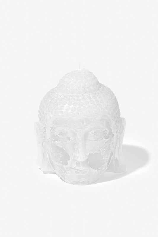 Figurine Buddha Head - White