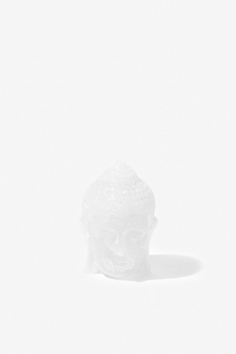 Figurine Buddha Head - White