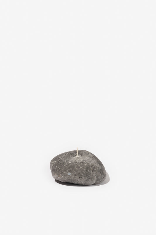 Figurine River Stone #4 - Charcoal