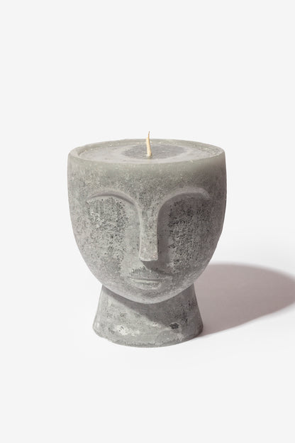 Plain Frost Outdoor Candle Bowl - Angie - Charcoal