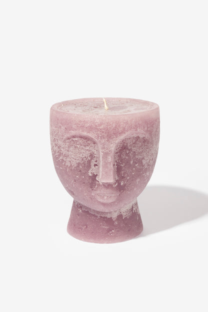 Plain Frost Outdoor Candle Bowl - Angie - Dusty Pink
