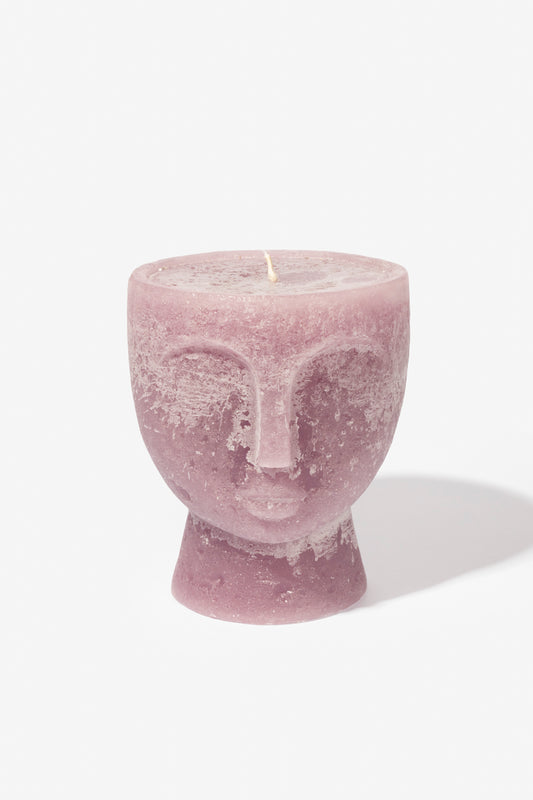 Plain Frost Outdoor Candle Bowl - Angie - Dusty Pink