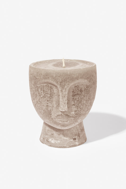 Plain Frost Outdoor Candle Bowl - Angie - Mushroom