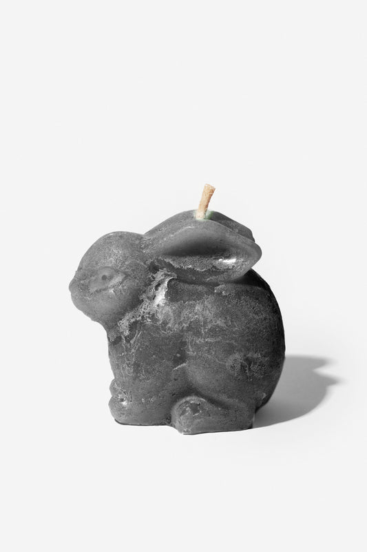 Plain Frost Outdoor Candle Bowl - Bunny Large - Charcoal