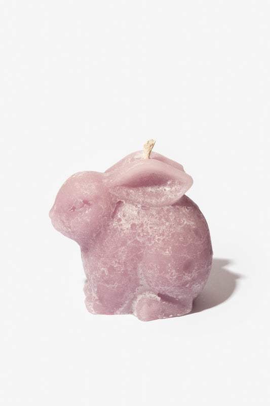 Plain Frost Outdoor Candle Bowl - Bunny Large - Dusty Pink