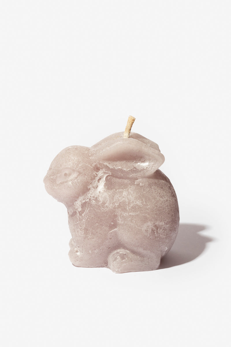 Plain Frost Outdoor Candle Bowl - Bunny Large - Mushroom