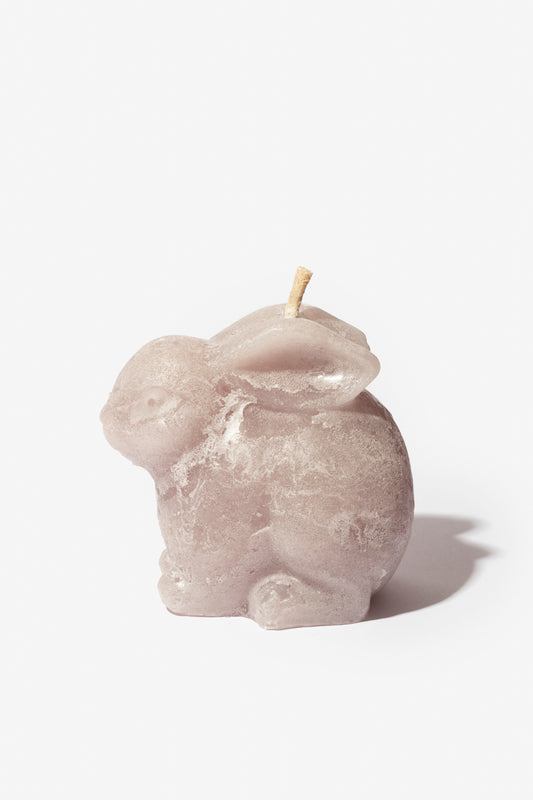 Plain Frost Outdoor Candle Bowl - Bunny Large - Mushroom