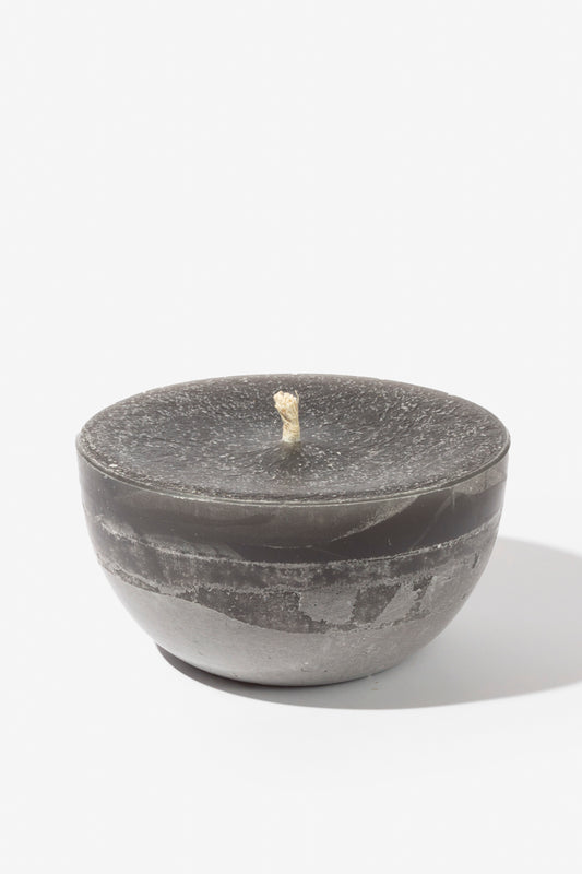 Plain Frost Outdoor Candle Bowl - Charcoal