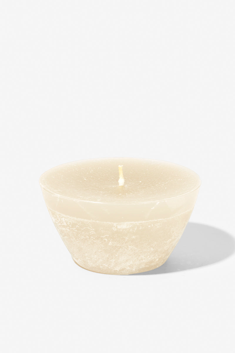 Plain Frost Outdoor Candle Bowl - Cream