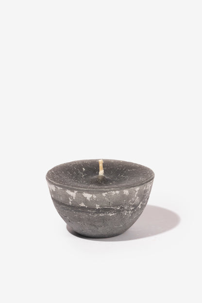 Plain Frost Outdoor Candle Bowl - Charcoal