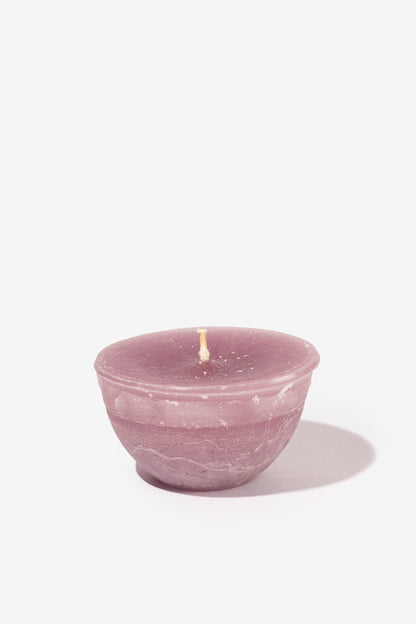 Plain Frost Outdoor Candle Bowl - Dusty Pink