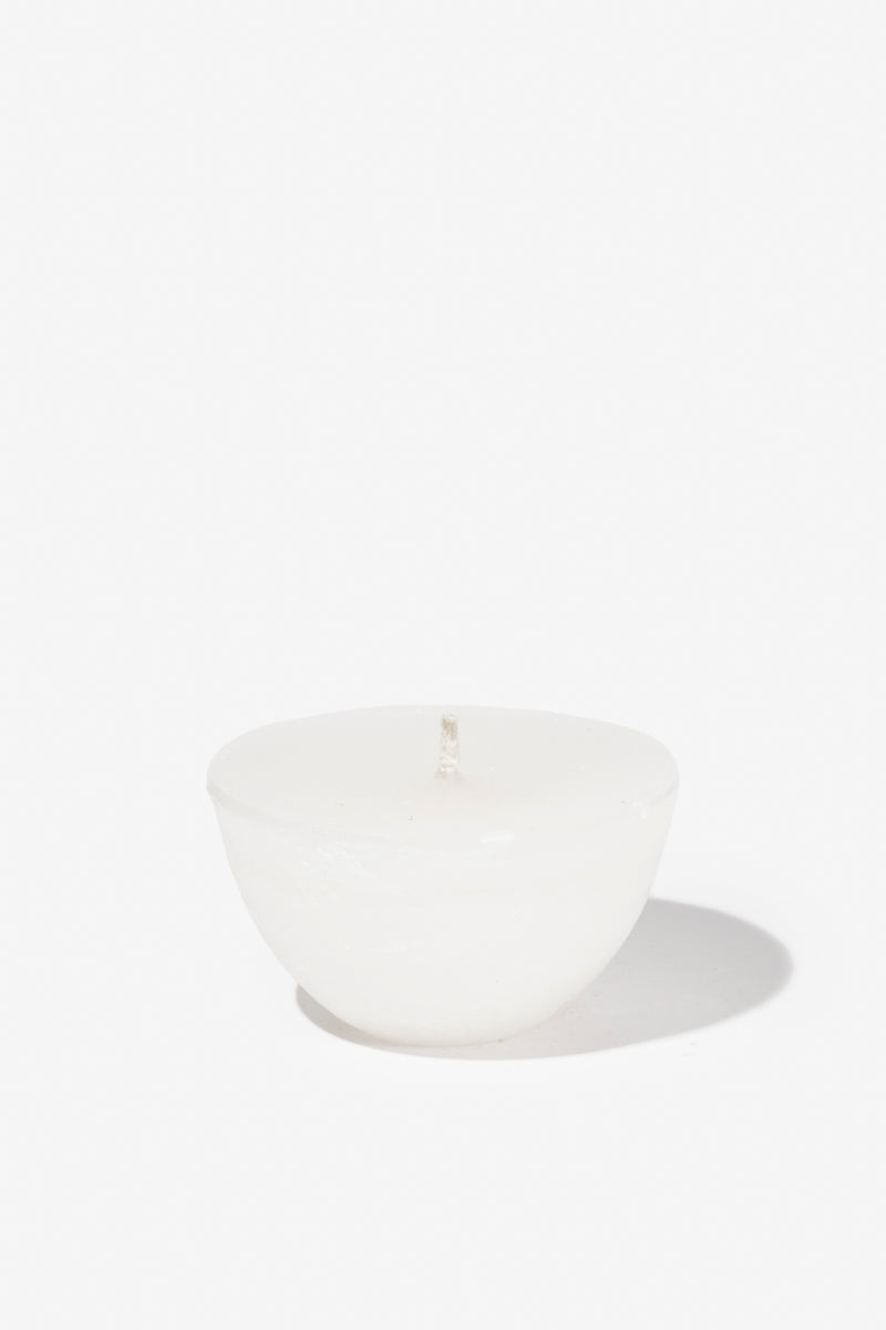 Plain Frost Outdoor Candle Bowl - White